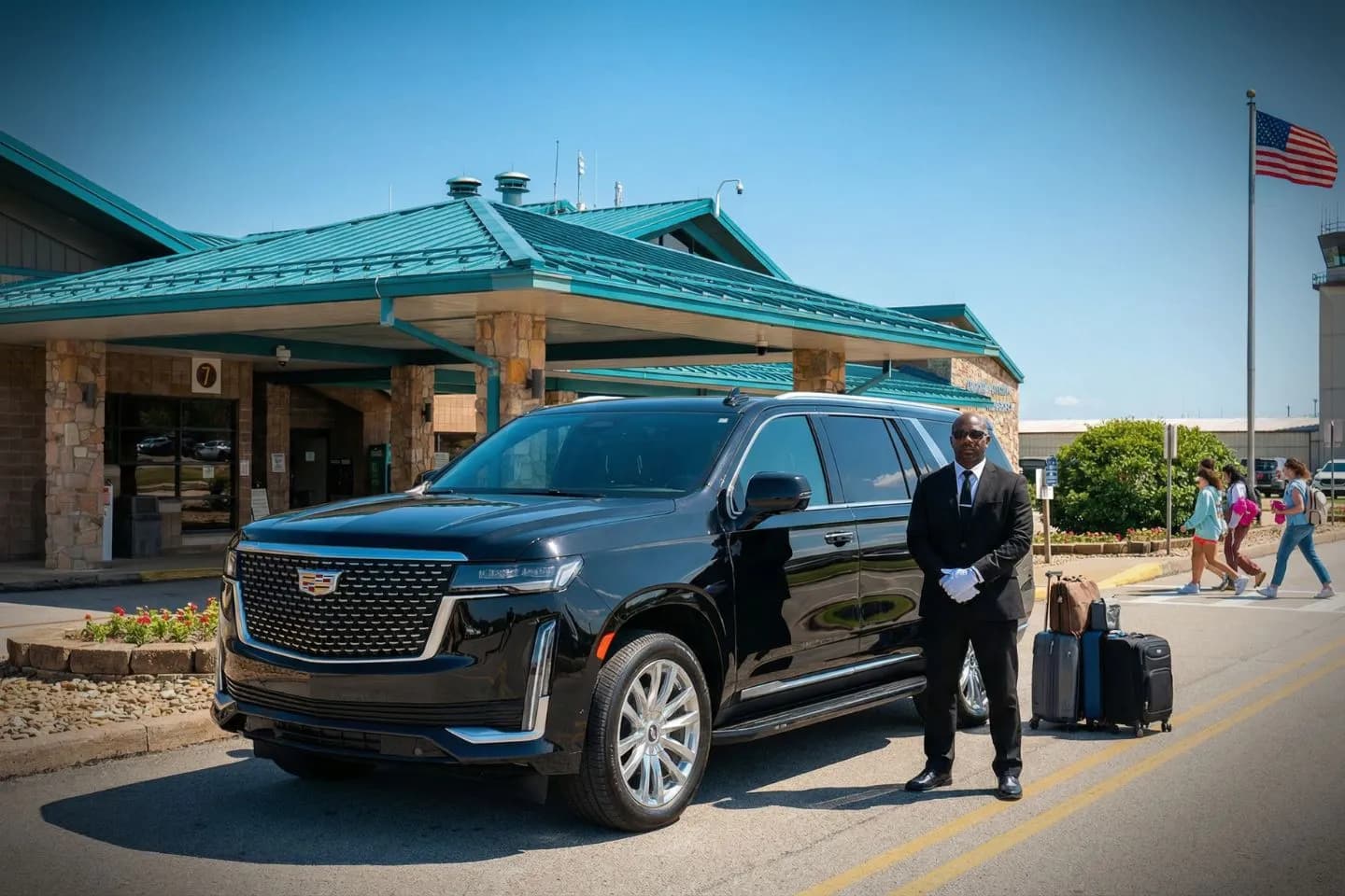 LBE Car Service luxury vehicle on Pennsylvania Turnpike near airport route travel smooth ride