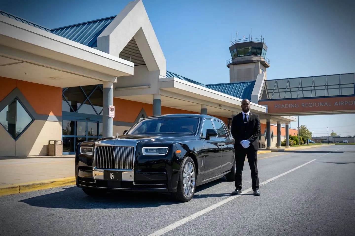 Executive vehicle for Reading Regional (RDG) Car Service near Pagoda landmark Reading Pennsylvania
