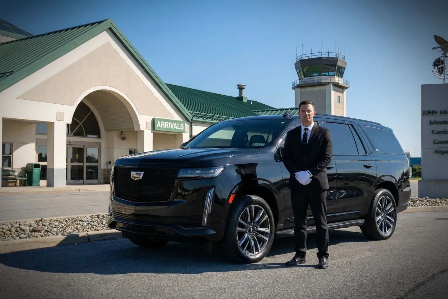 Chauffeur with John Murtha Johnstown Cambria County (JST) Car Service in downtown Johnstown Pennsylvania