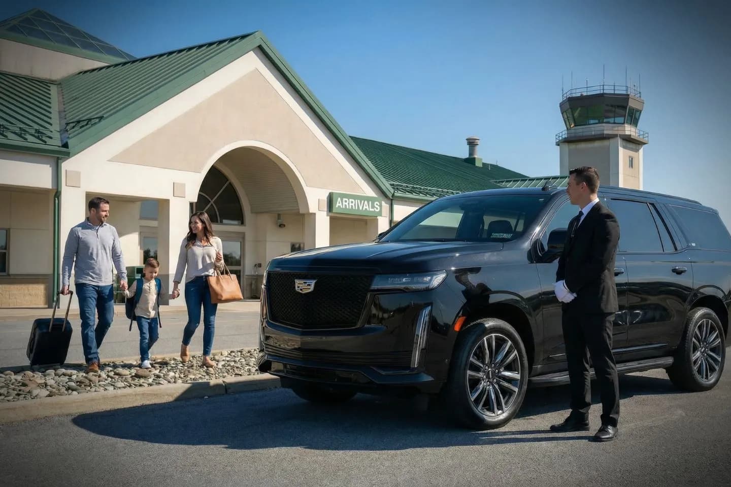 LBE Car Service SUV on Route 56 near Johnstown Pennsylvania airport transfer