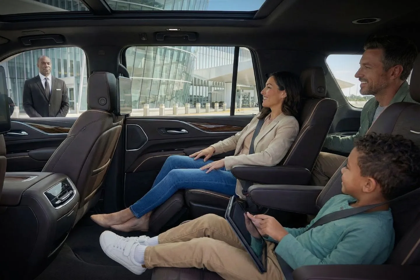 LBE Car Service SUV on I 4 near Orlando Florida airport transfer