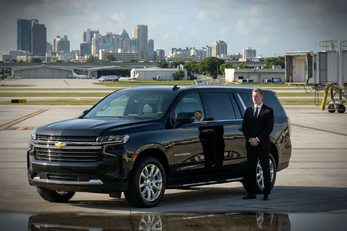 Executive vehicle for Fort Lauderdale Hollywood International (FLL) Car Service near Las Olas Boulevard