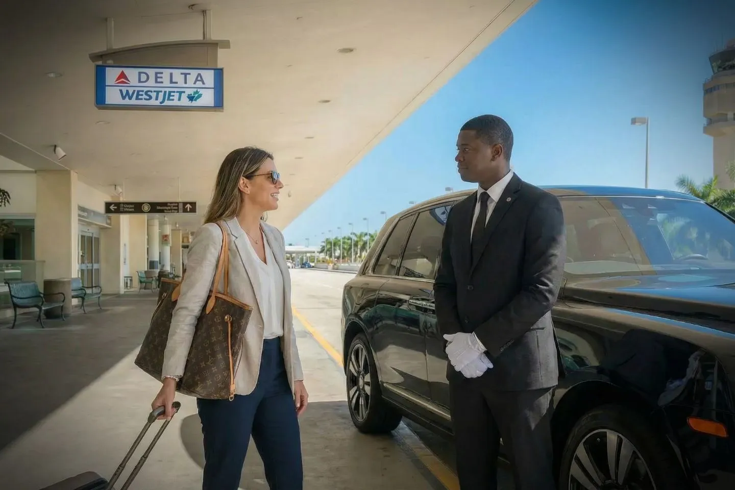 LBE Car Service SUV on I 75 near Fort Myers Florida airport transfer