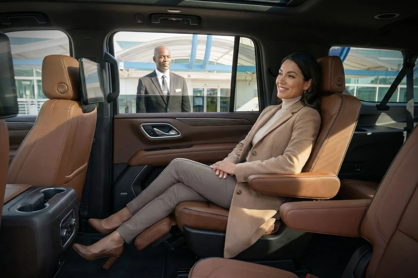 Chauffeur with Jacksonville International (JAX) Car Service in downtown Jacksonville Florida