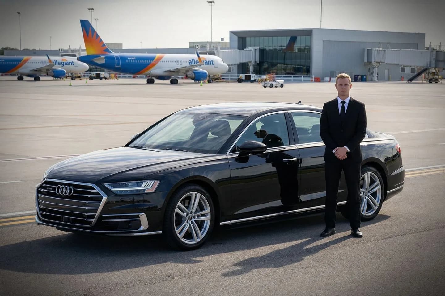 LBE Car Service SUV on I 75 near Sarasota Florida airport transfer