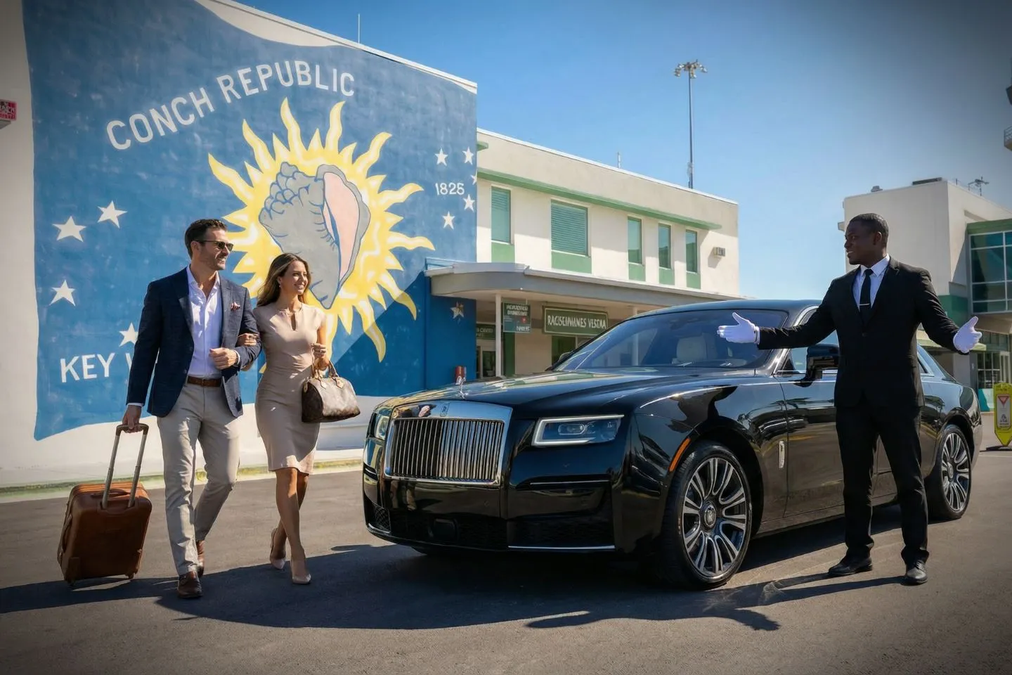 Chauffeur with Key West International (EYW) Car Service near Duval Street Key West Florida