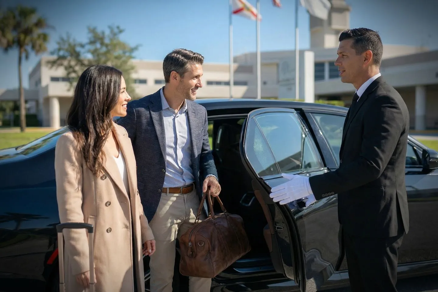 Chauffeur with Melbourne Orlando International (MLB) Car Service near downtown Melbourne Florida