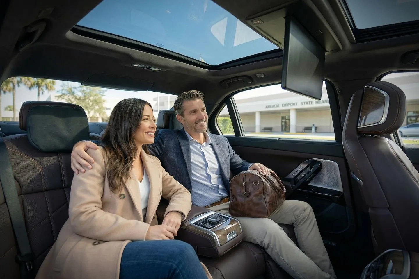 LBE Car Service SUV on US 1 near Melbourne Florida airport transfer