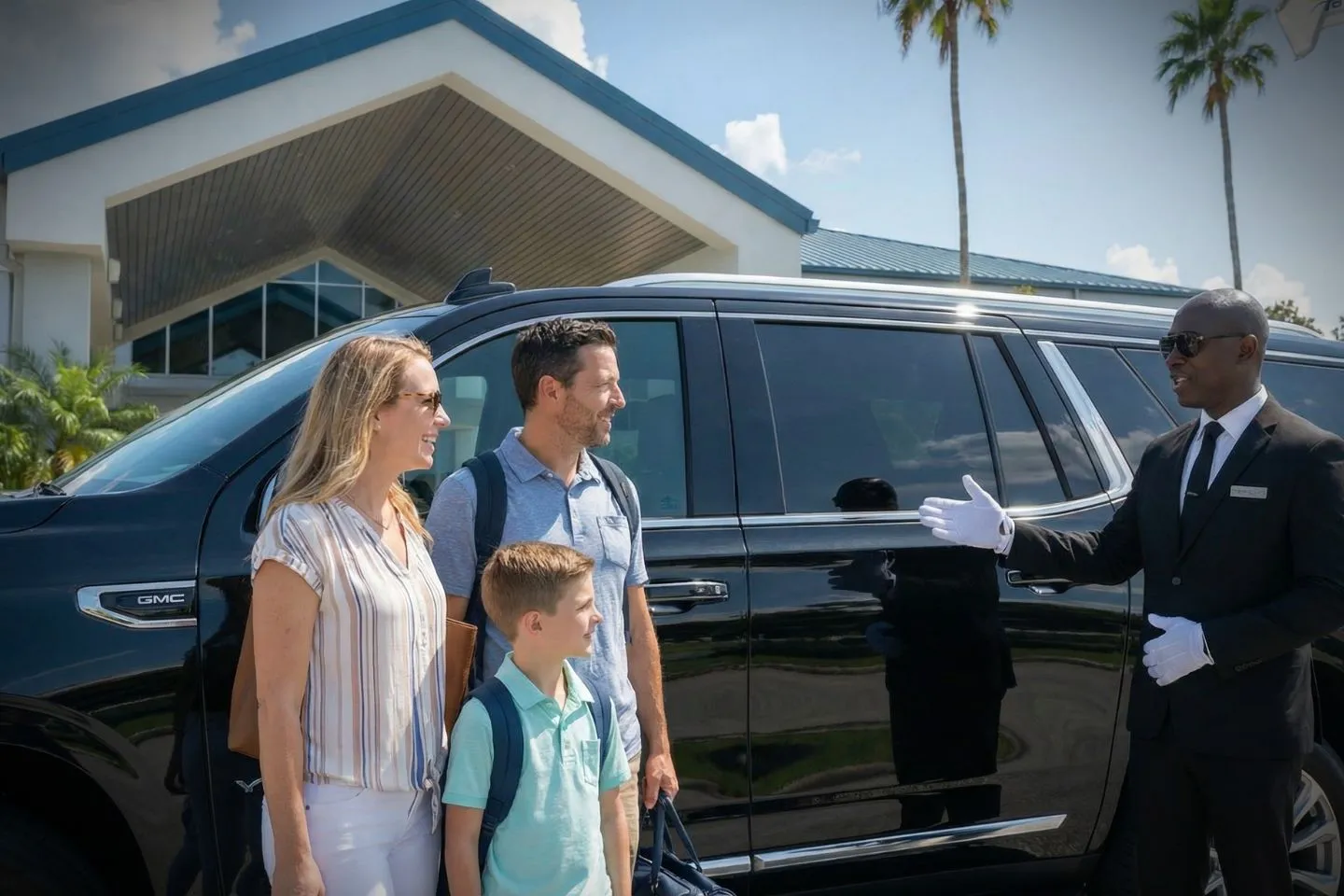 Chauffeur with Lakeland Linder International (LAL) Car Service in downtown Lakeland Florida