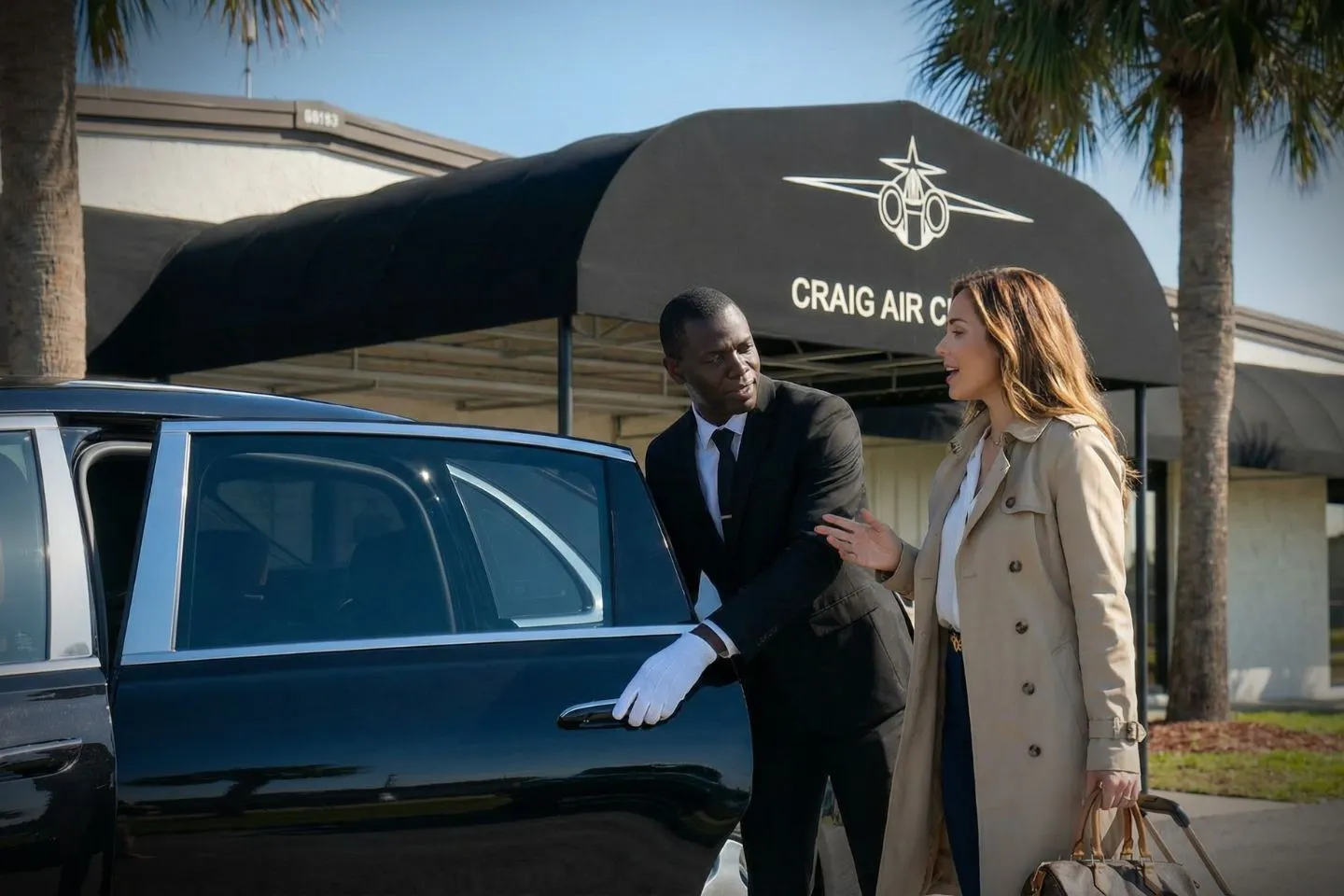 LBE Car Service SUV on I 295 near Jacksonville Florida airport transfer