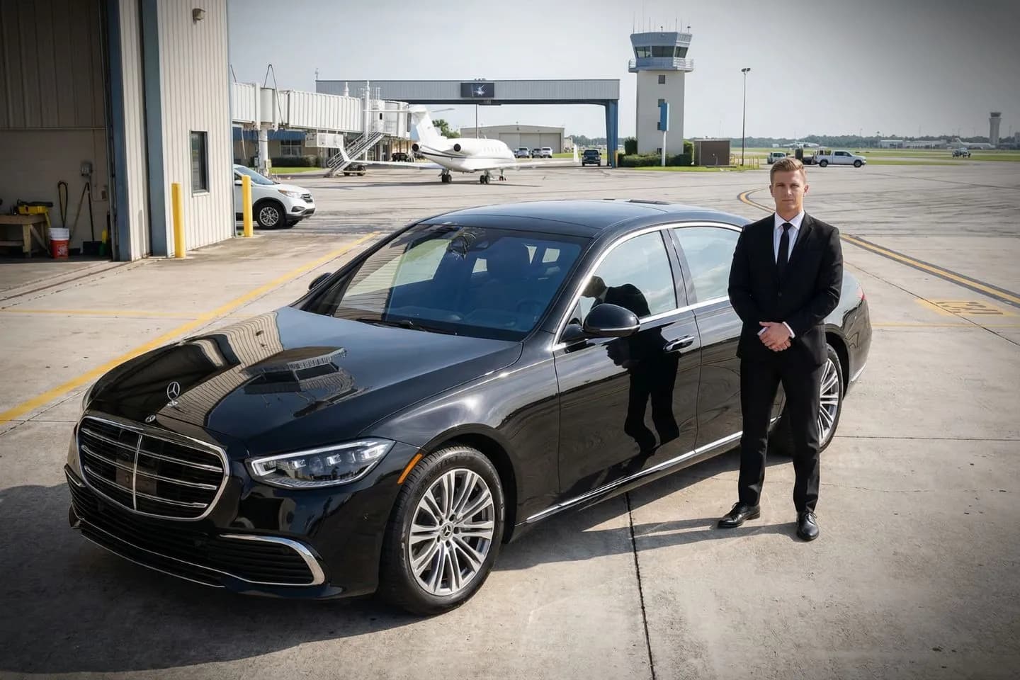 Kissimmee Gateway (ISM) Car Service curbside pickup at airport Florida FL