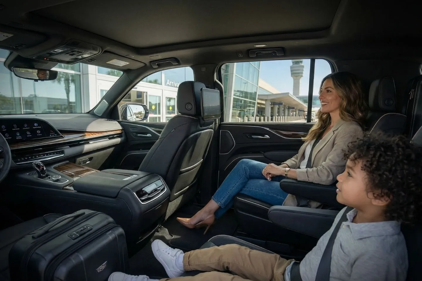 LBE Car Service SUV on I 75 near Hollywood Florida airport transfer