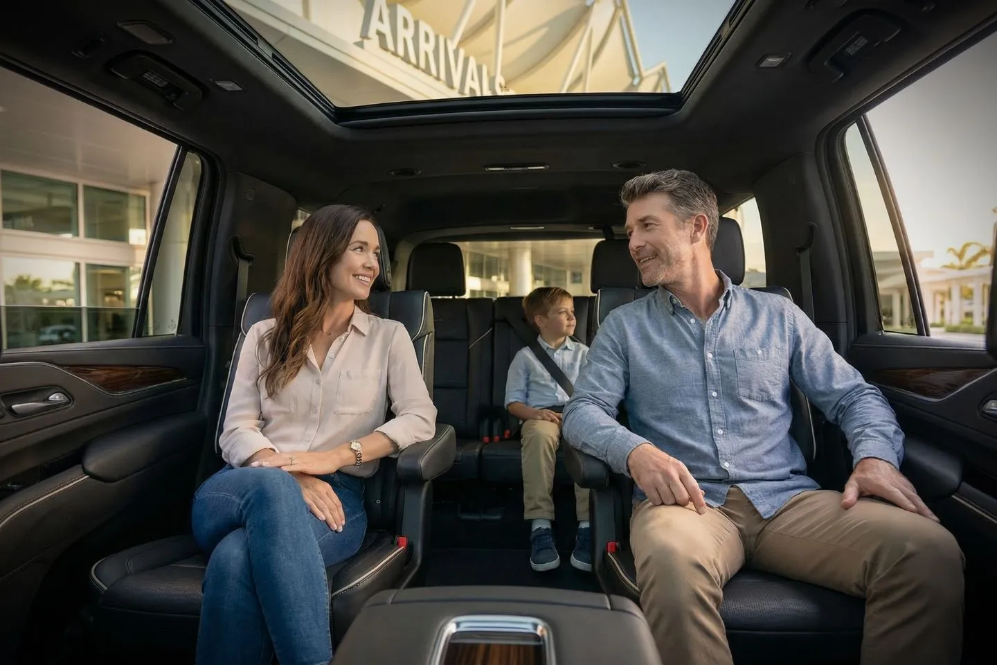 LBE Car Service SUV on I 295 near Jacksonville Florida airport transfer