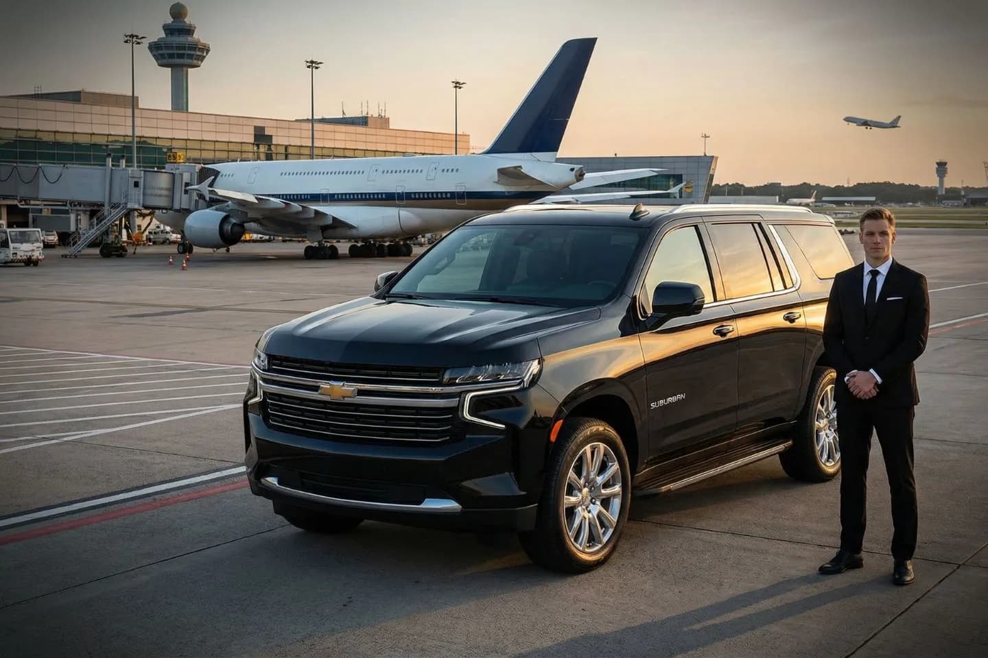 Premium Cadillac Escalade providing John Wayne SNA airport car service to Newport Beach