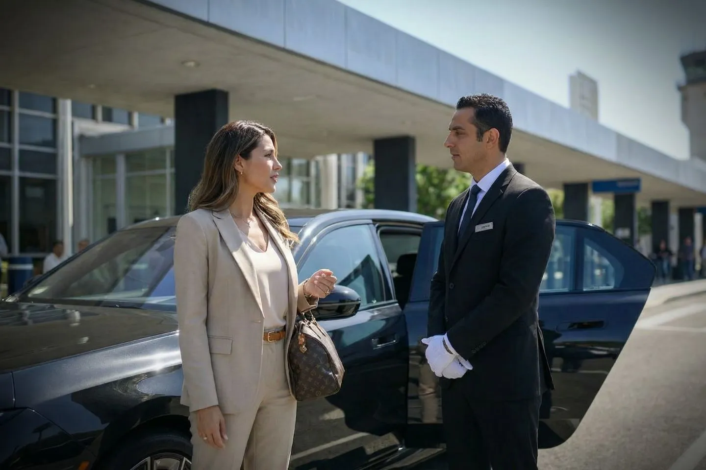 Mercedes Benz S Class offering FAT airport transportation to downtown Fresno and Clovis