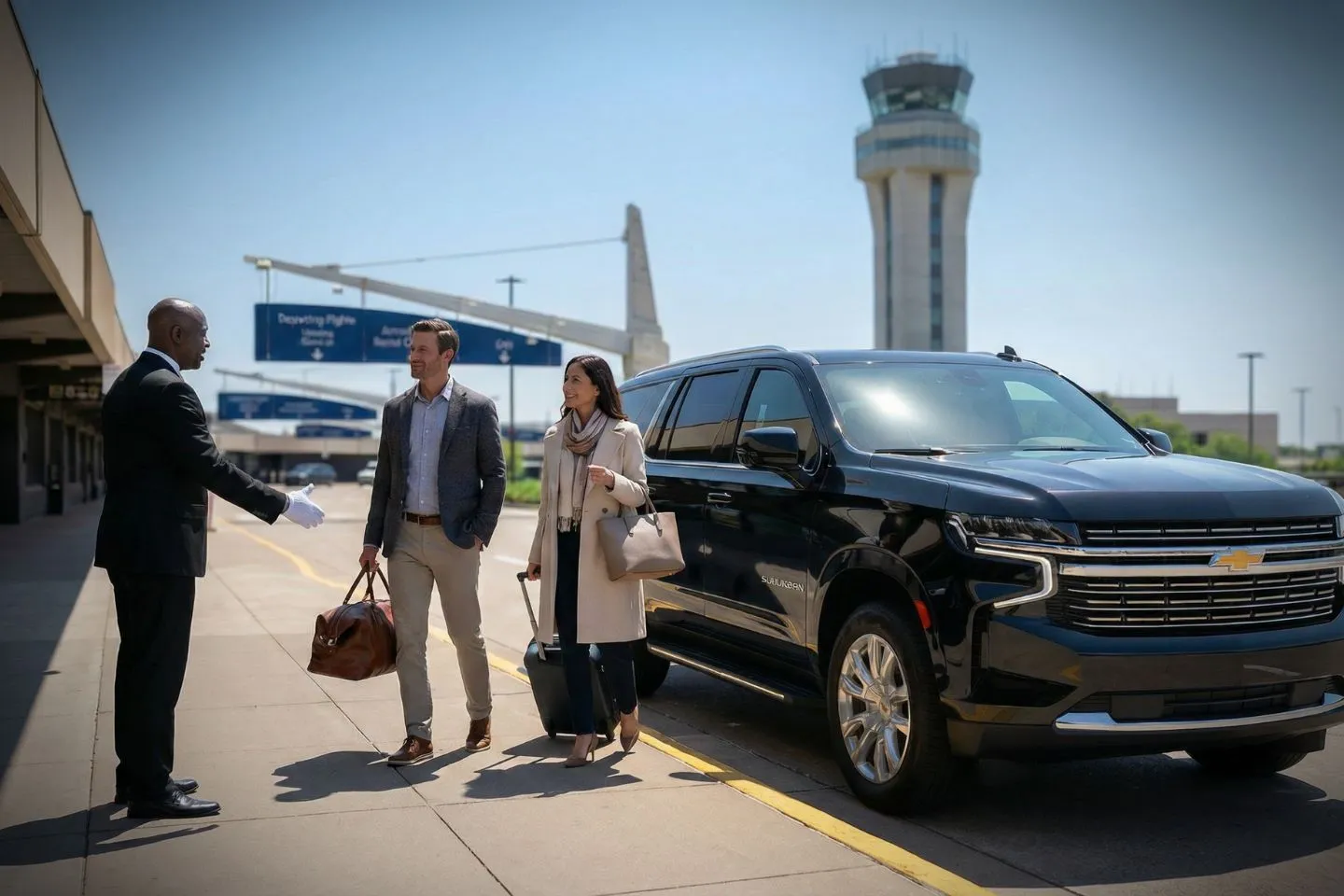Premium SUV ready for MLI airport pickup and transfer service
