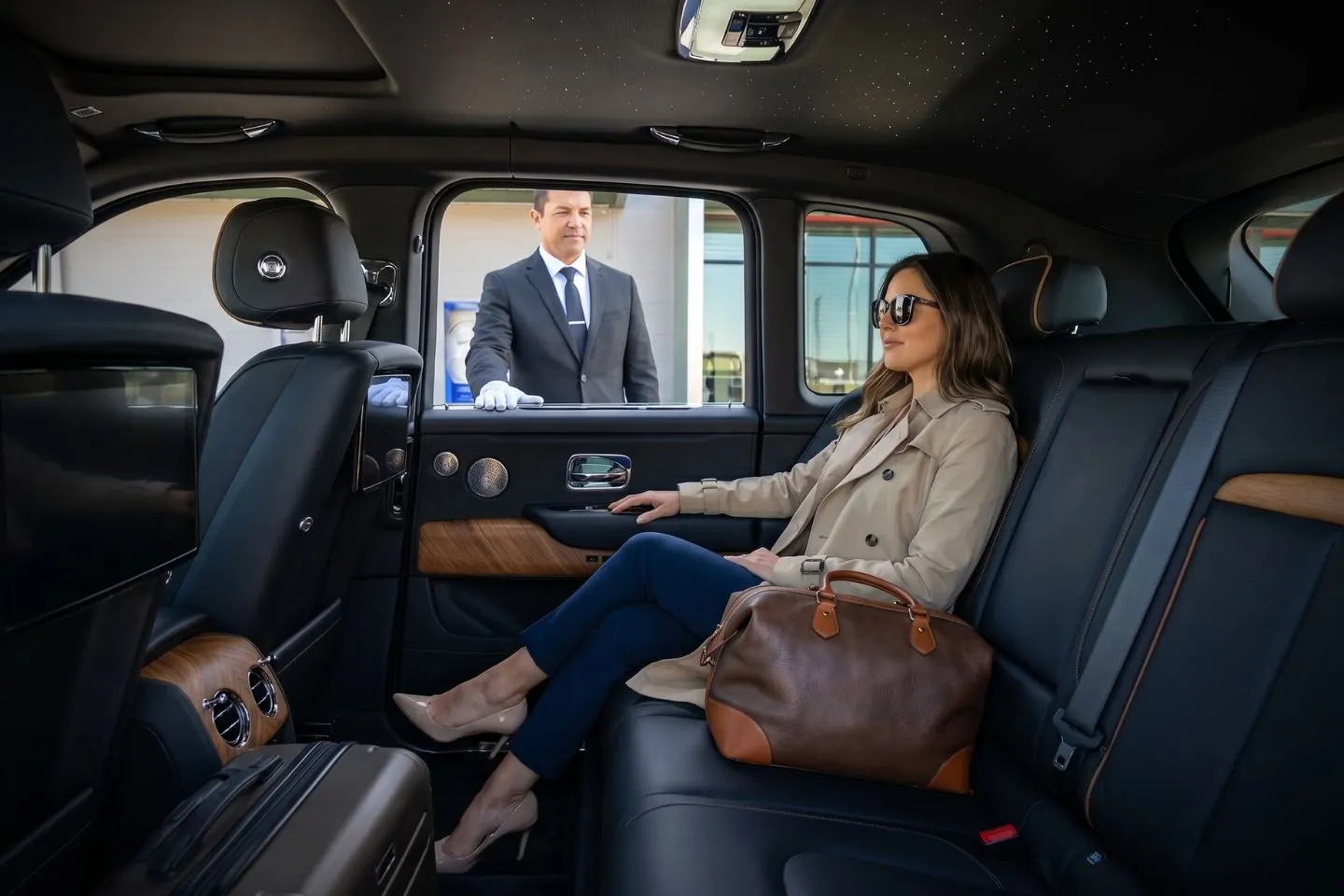 Premium Cadillac Escalade providing Merced MCE airport car service to UC Merced campus