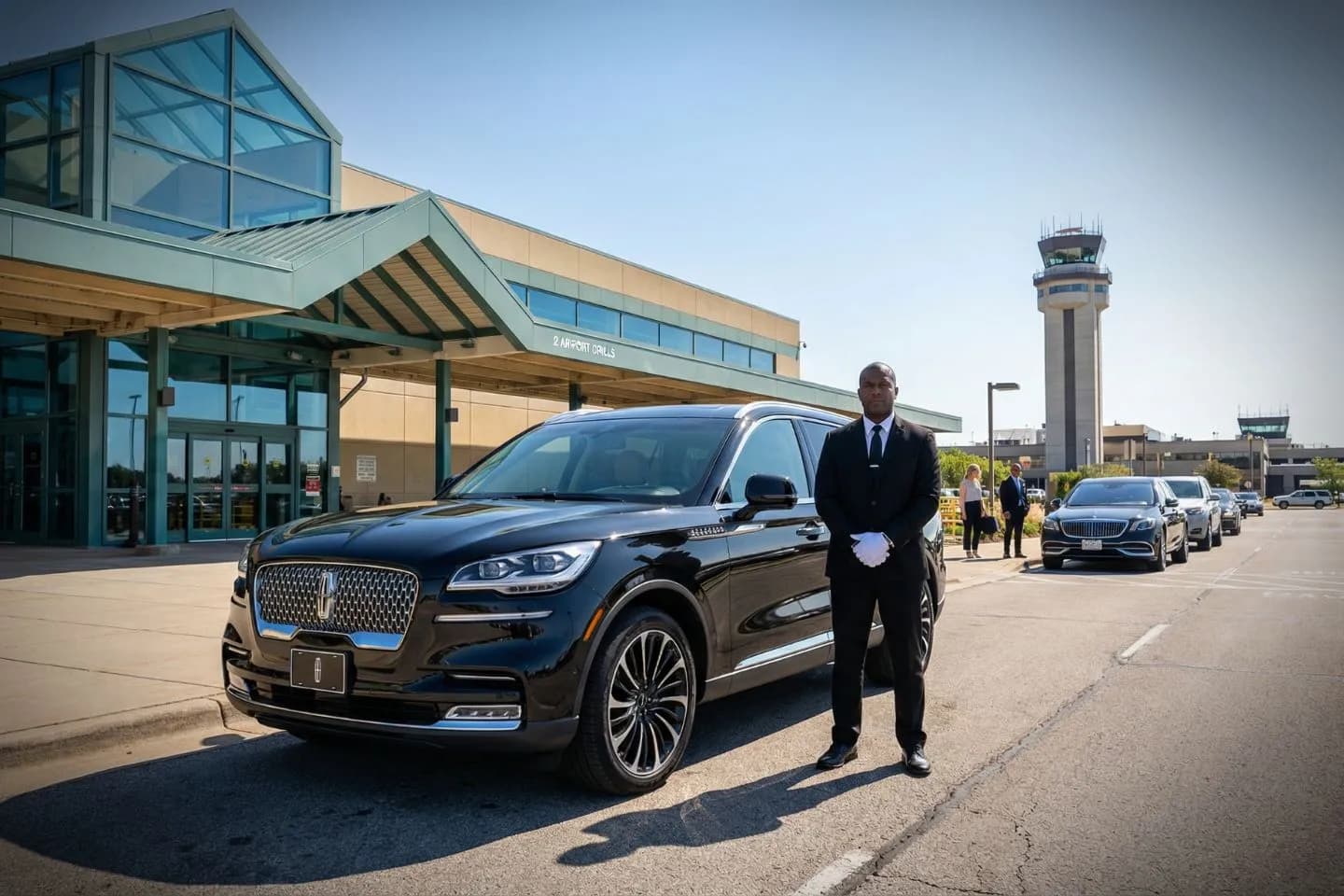 Premium SUV ready for RFD airport pickup and drop off service