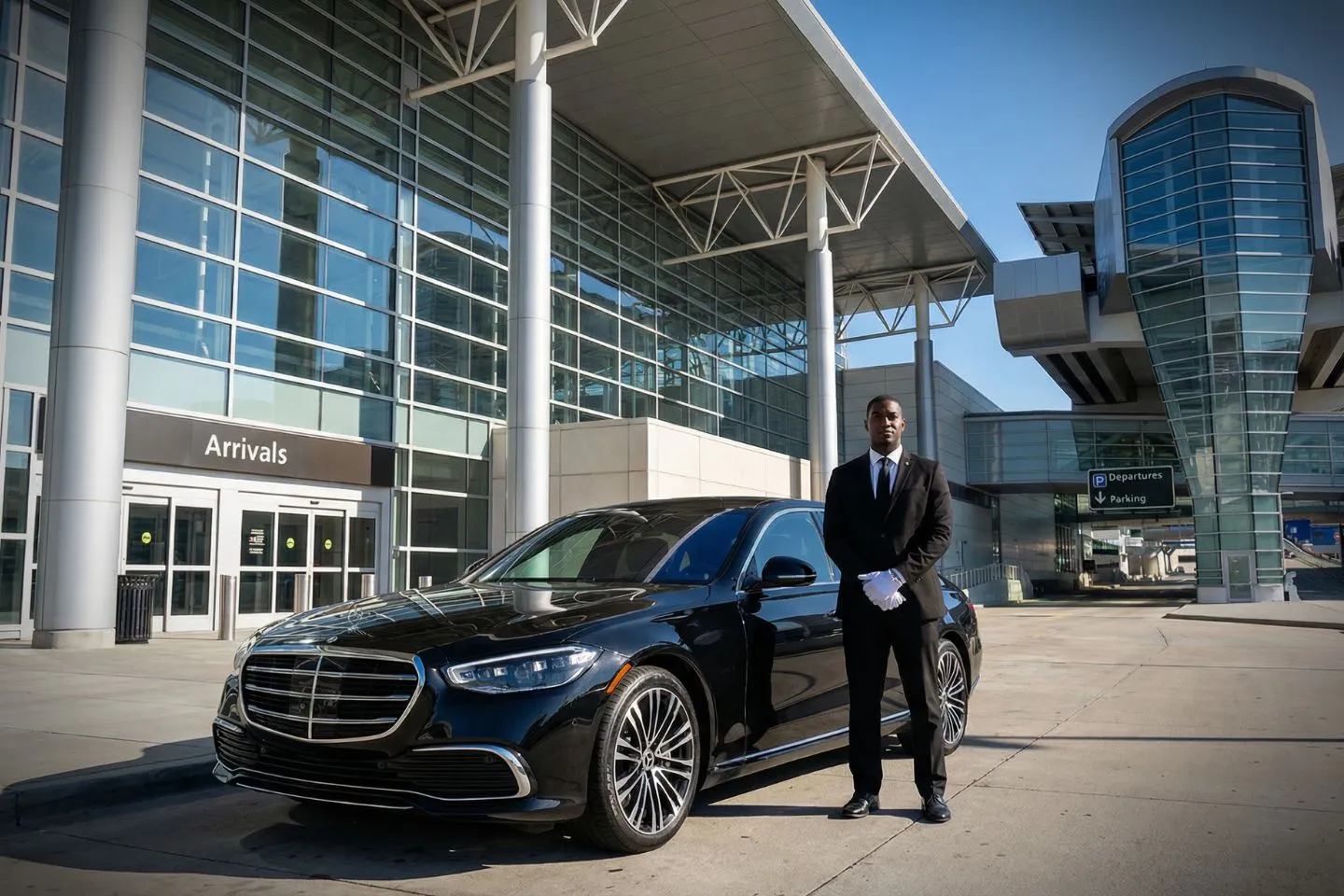 Premium SUV ready for IAH airport pickup and drop off service