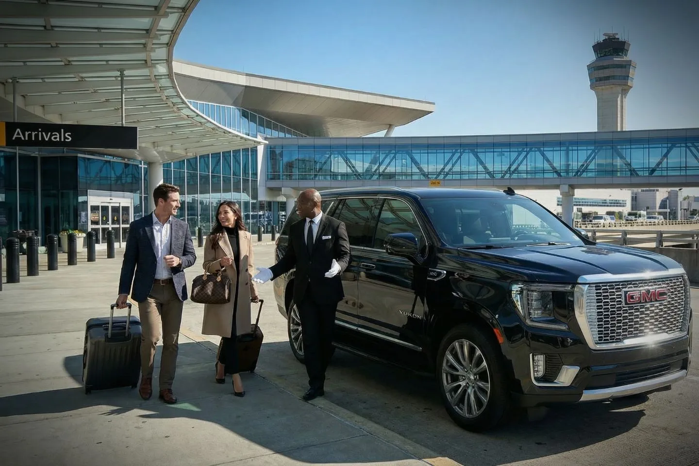 Premium SUV ready for HOU airport pickup and transfer service