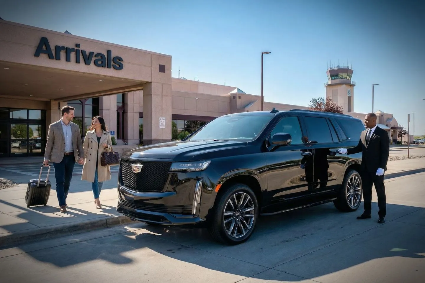 Premium Cadillac Escalade providing Colorado Springs COS airport car service to The Broadmoor resort and Cheyenne Mountain