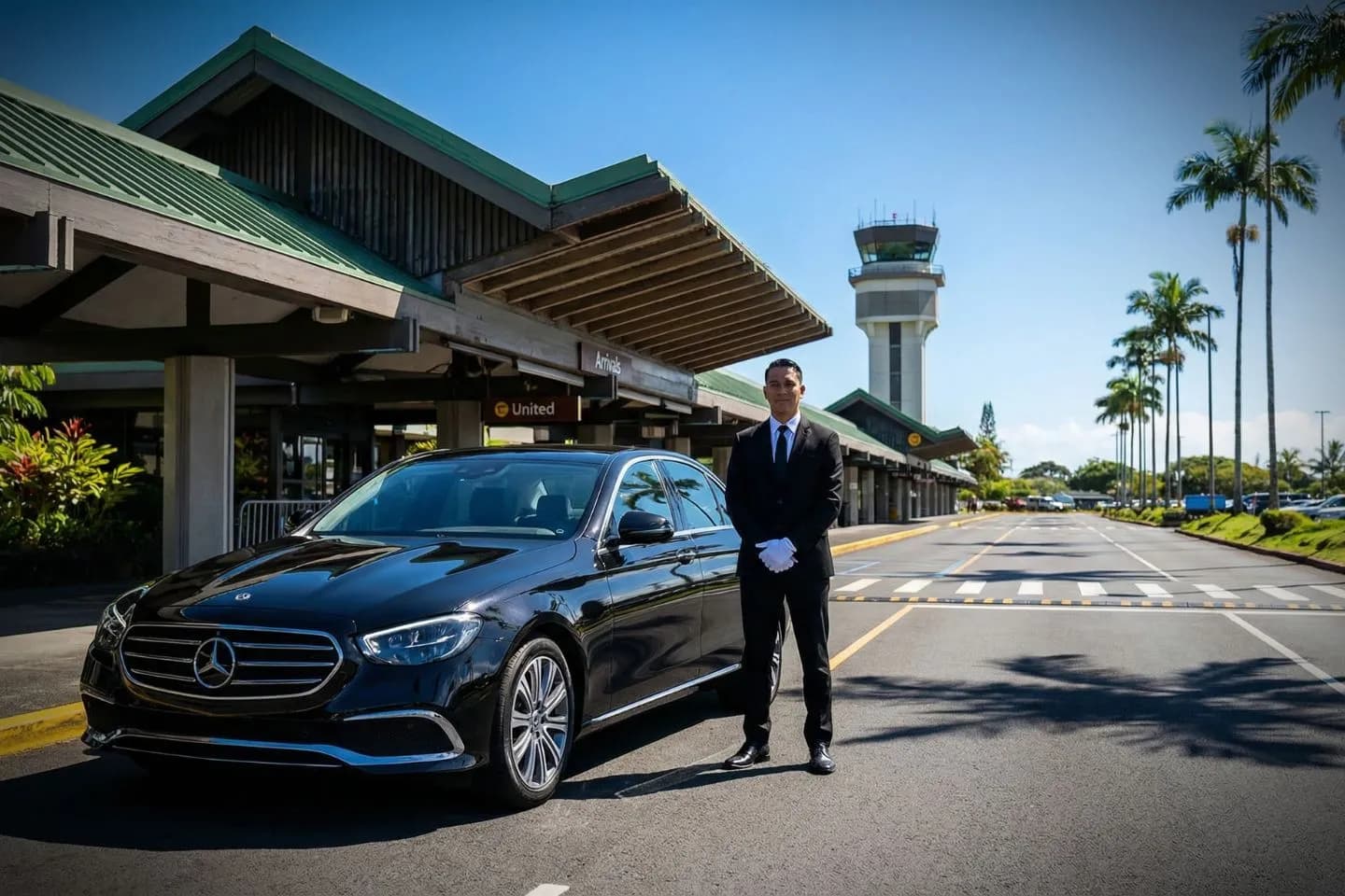 Premium SUV ready for ITO airport pickup near Hilo Bay waterfront