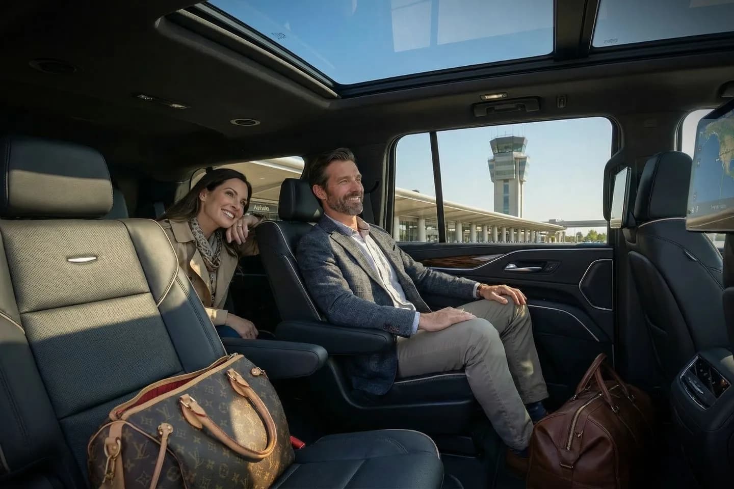 Mercedes Benz S Class offering TYQ airport transportation to Eli Lilly Technology Center and Salesforce Tower Indianapolis