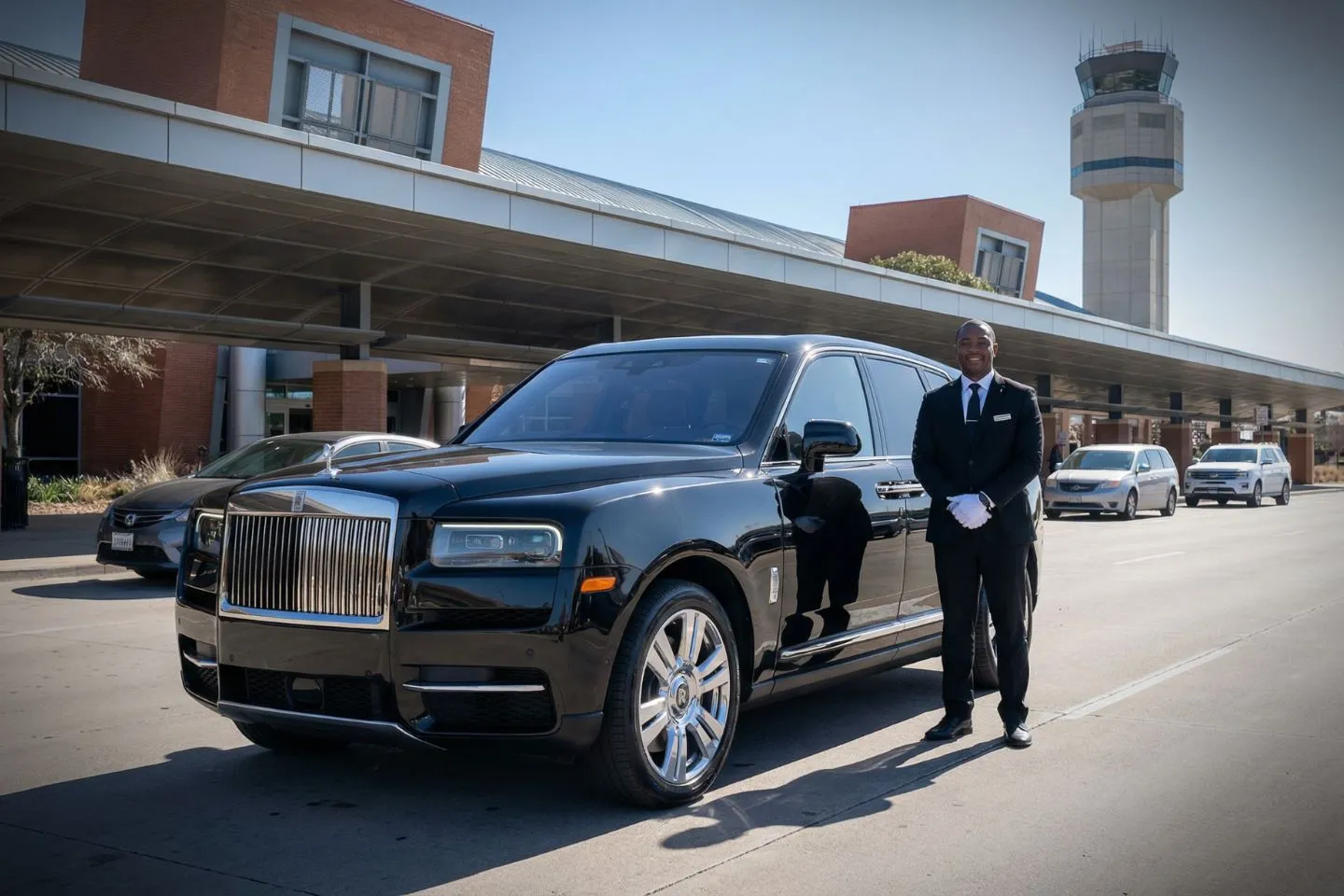 Premium Cadillac Escalade providing College Station CLL airport car service to Texas A and M and Kyle Field