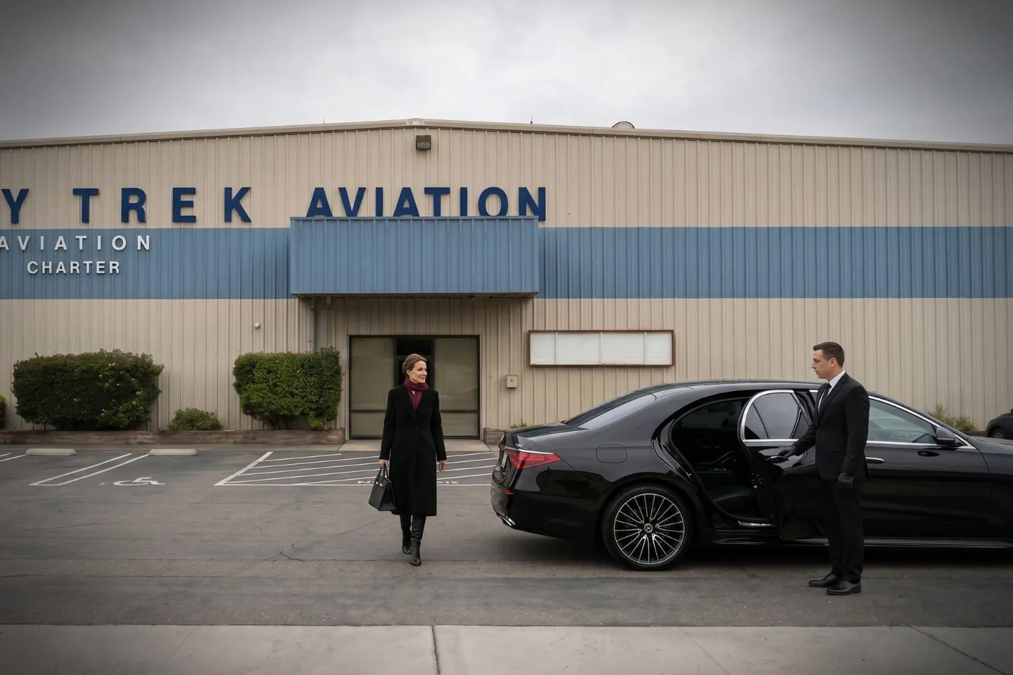 Premium Cadillac Escalade providing Modesto MOD airport car service to downtown Modesto and Stanislaus County