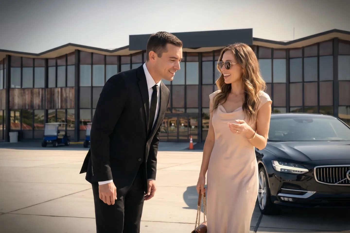 Mercedes Benz S Class offering Hawthorne HHR airport transportation to LAX and downtown Los Angeles