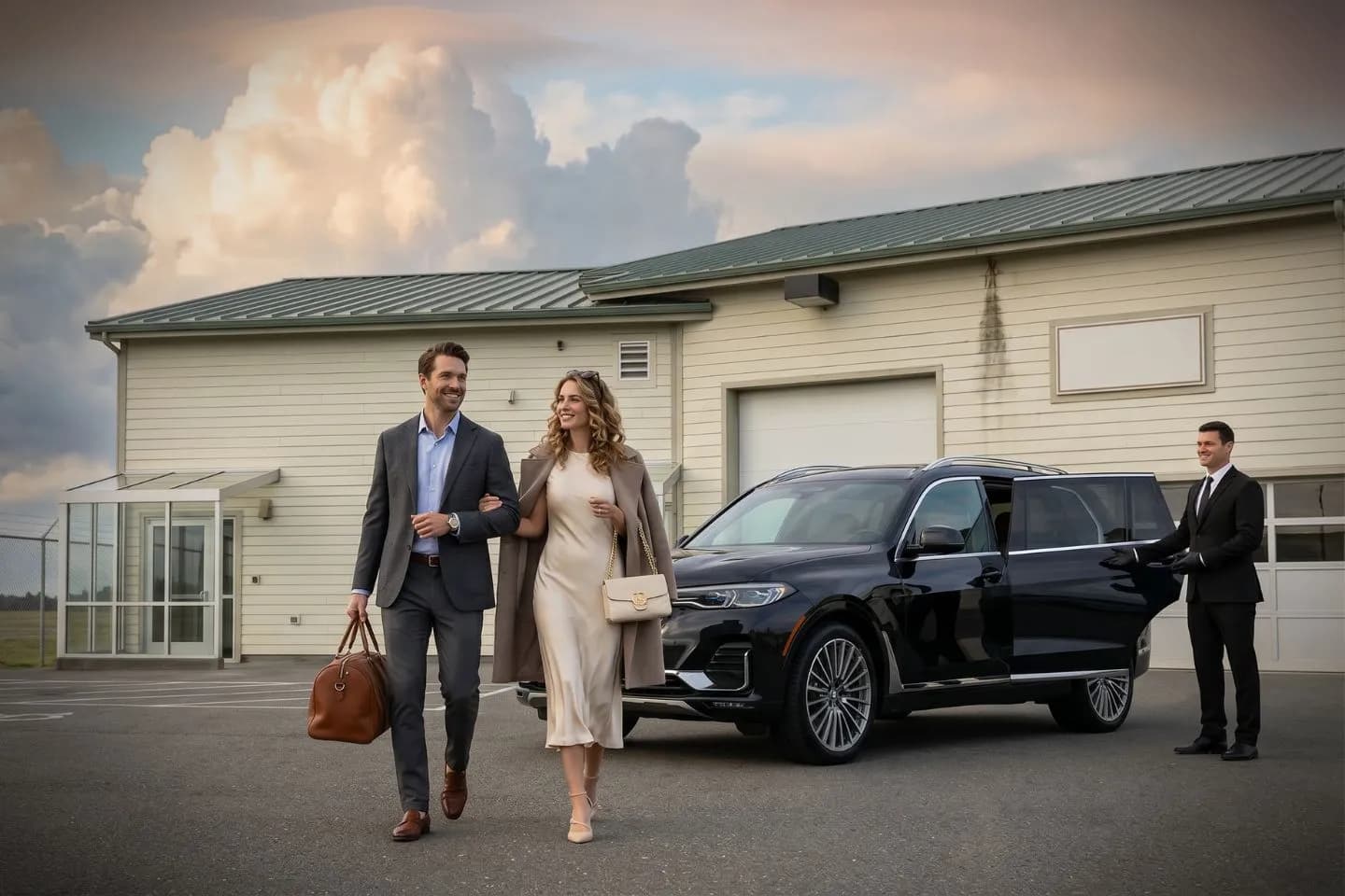 Premium Cadillac Escalade providing Crescent City CEC airport car service to Redwood National and State Parks