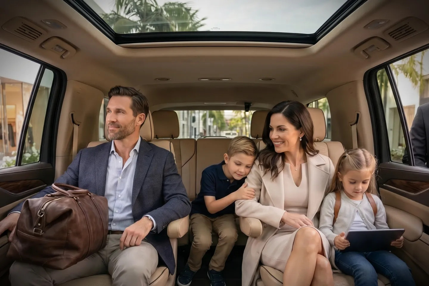 Modern luxury vehicle delivering dependable private transportation throughout Bay, FL and nearby areas.
