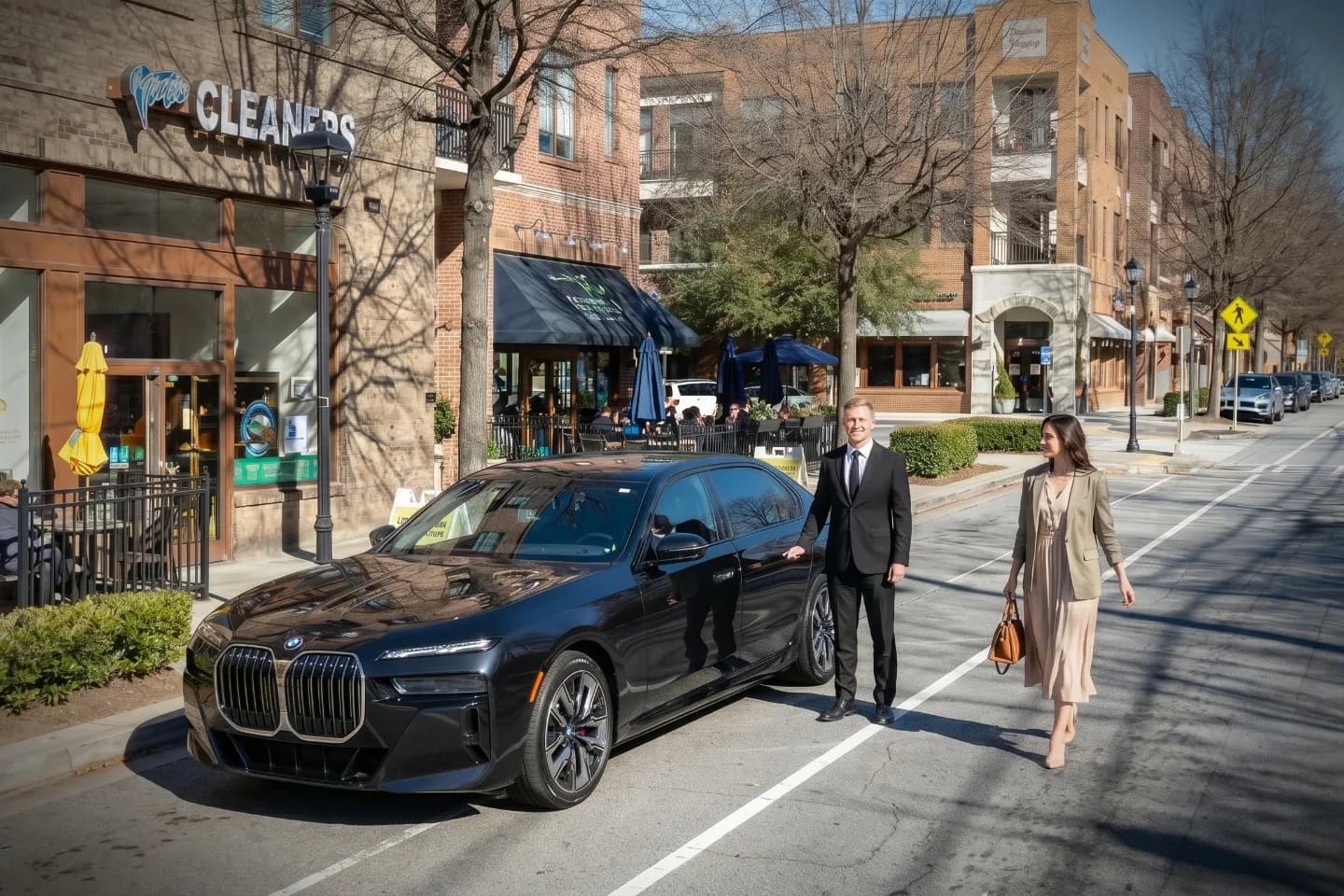 Luxury car service vehicle ready for comfortable travel in Dekalb, GA.