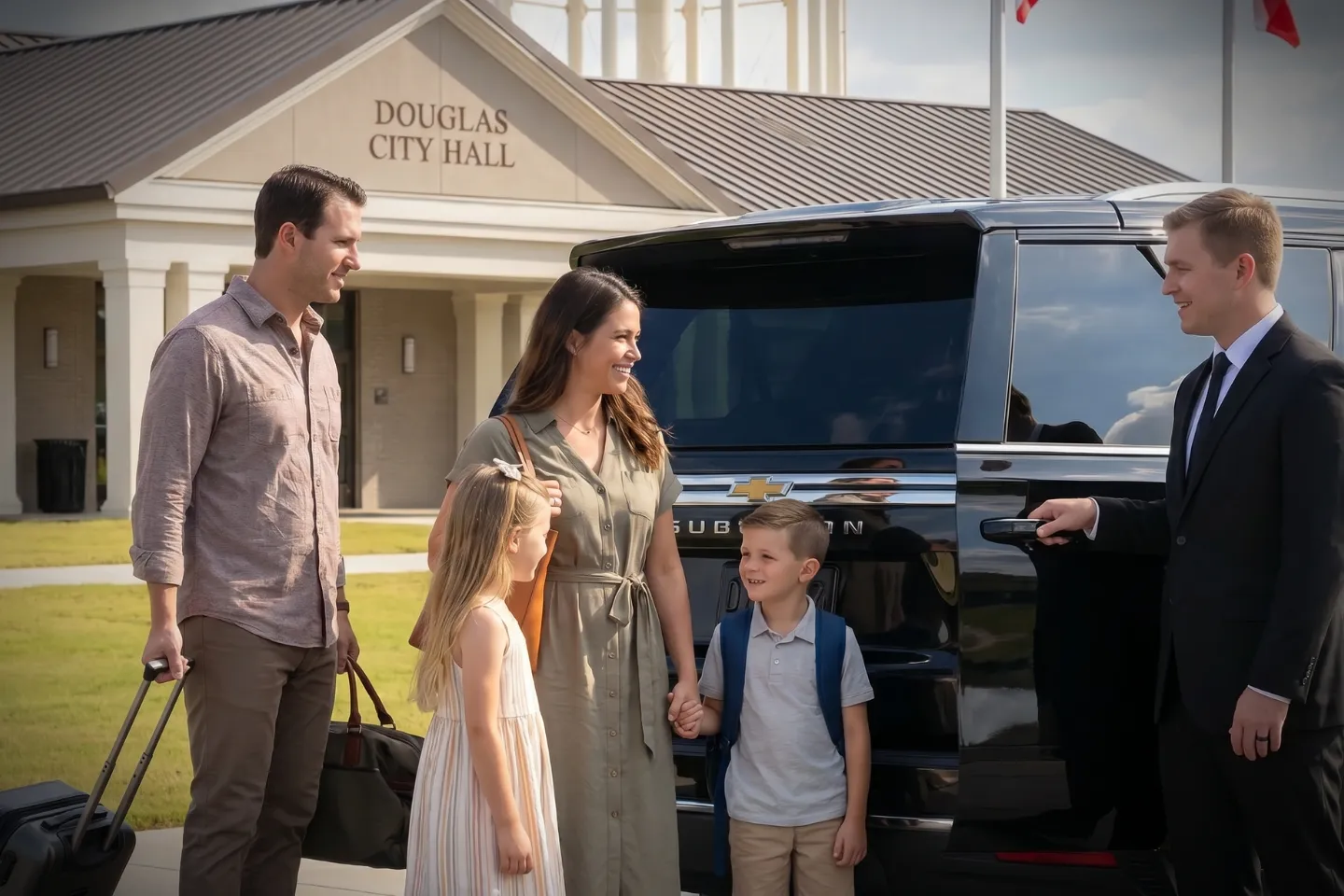 Reliable car service in Douglas, GA offering safe and timely rides for individuals and groups.