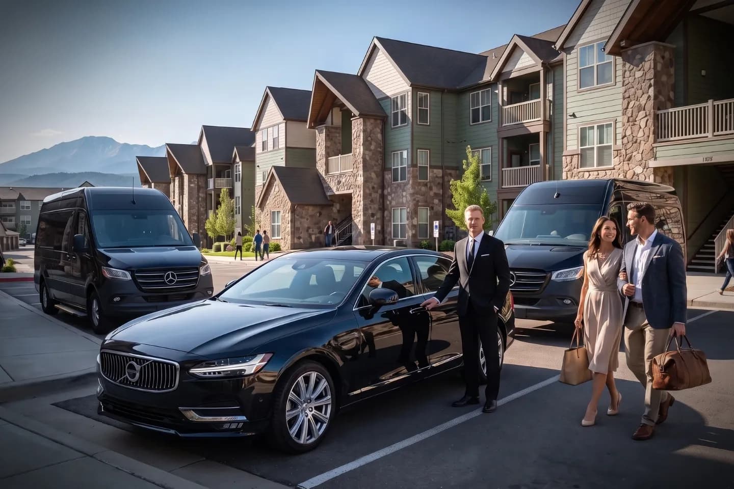 Luxury Car Service in Park, CO featuring comfortable vehicles and professional chauffeurs for special events.