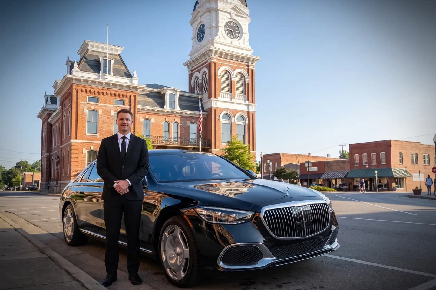 Professional chauffeur providing car service in Newton, GA