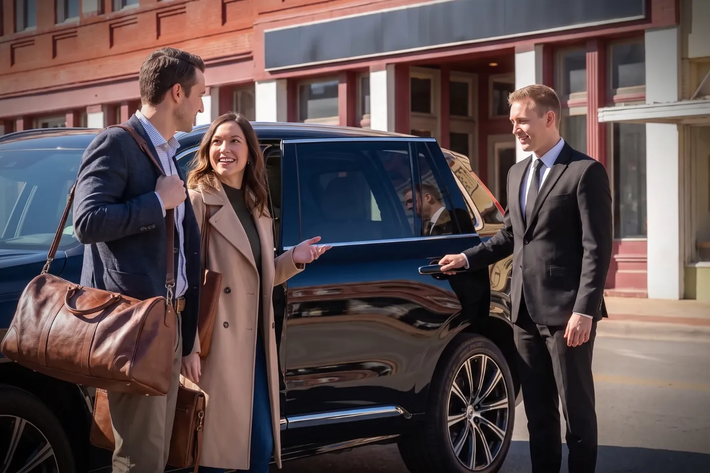 Comfortable luxury vehicle ready for car service transportation in Burnet, TX