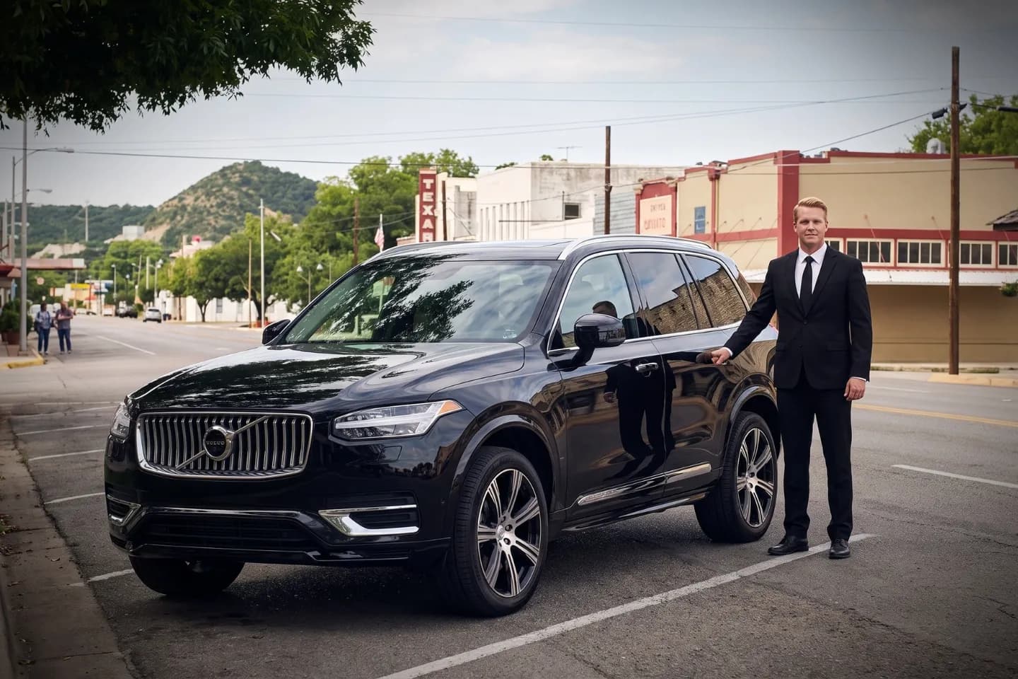 Professional chauffeur car service in Kimble, TX