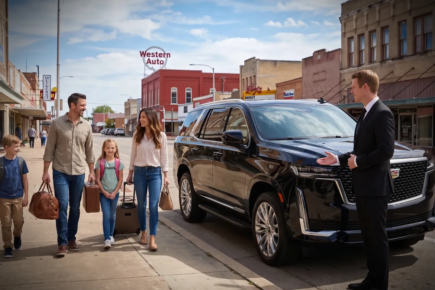 Professional chauffeur providing Car Service in King, TX for local travel