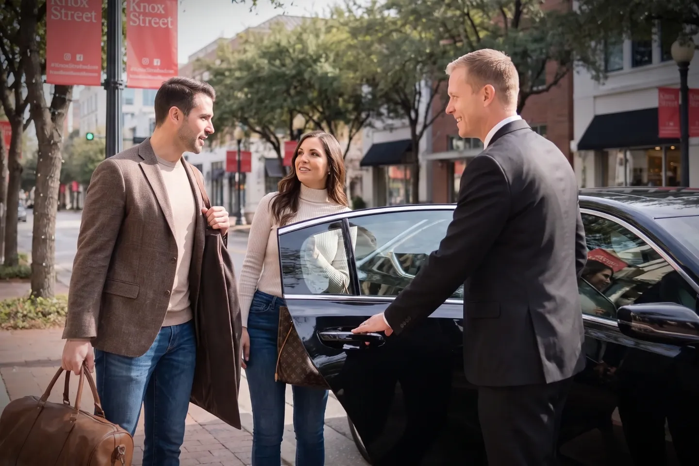 Luxury Car Service in Knox, TX with professional chauffeur service