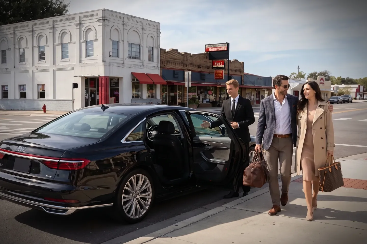 Luxury Car Service in Marion, TX with a professional chauffeur
