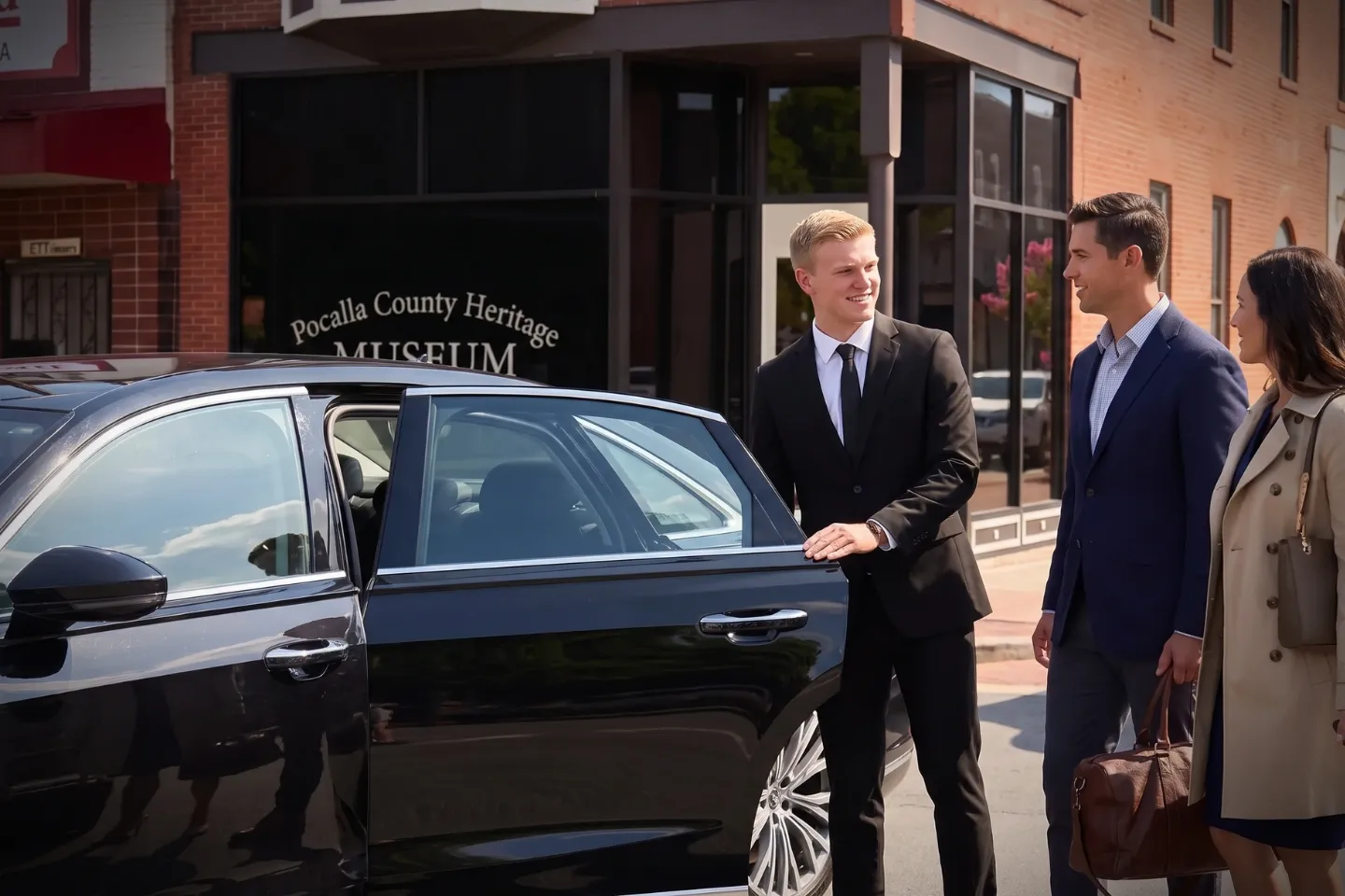 Professional chauffeur providing car service in Panola, TX