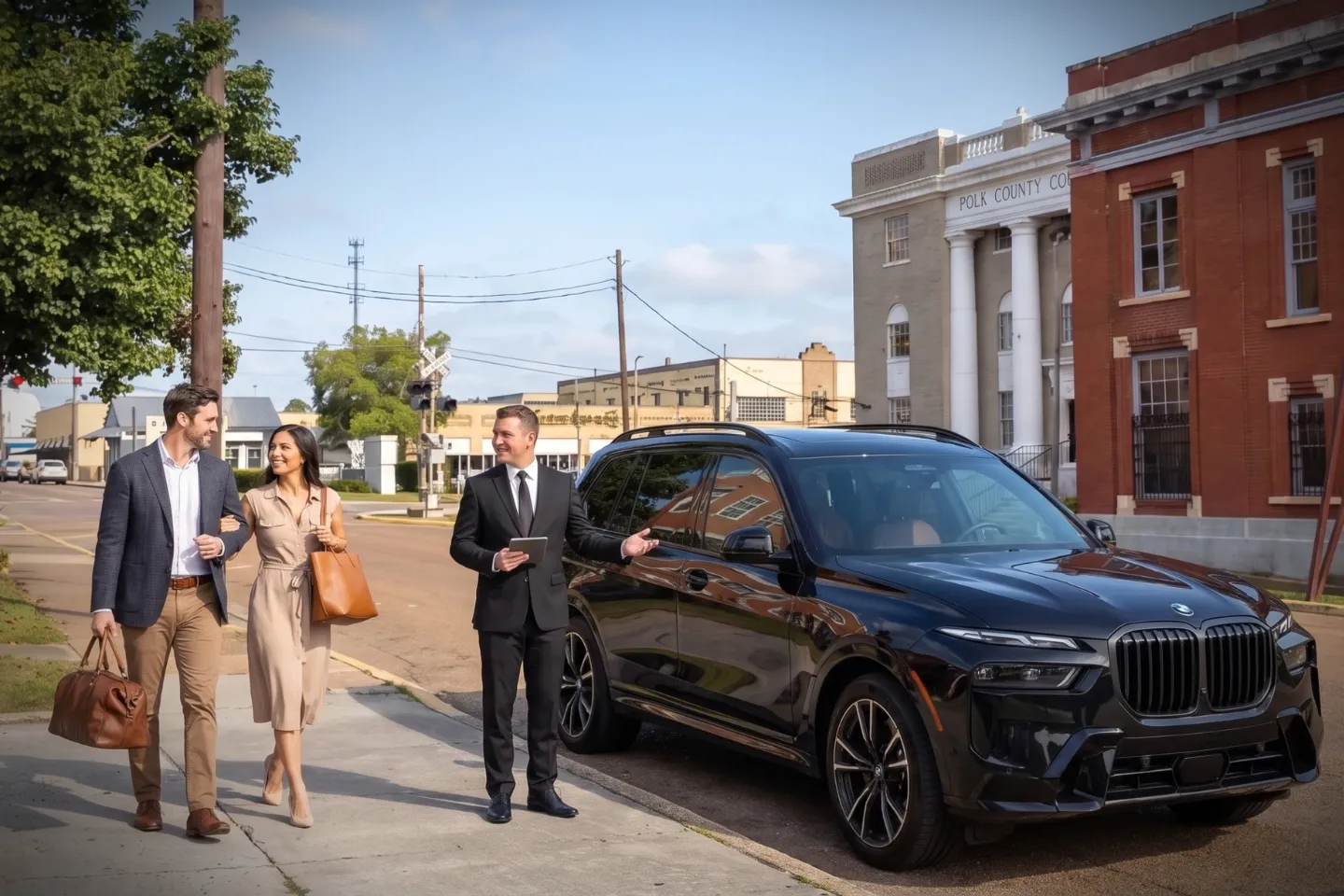 Professional Car Service in Polk, TX with private chauffeur