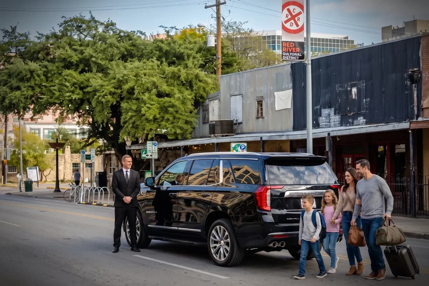 Professional chauffeur car service in Red River, TX for travelers