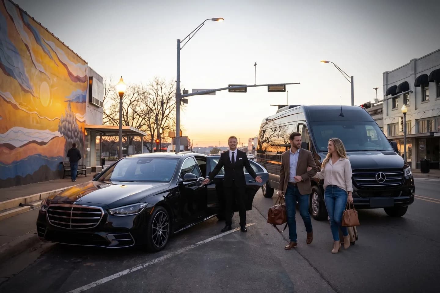 Professional chauffeur car service in Upshur, TX