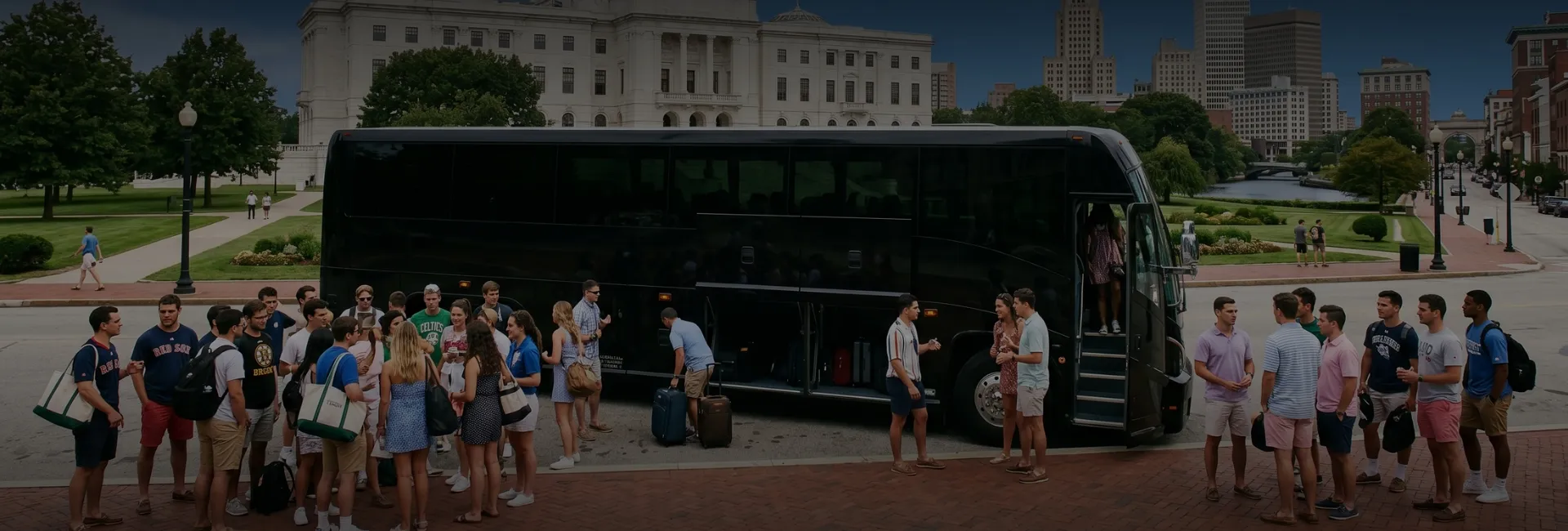 Rhode Island Airport Charter Bus Rental Service