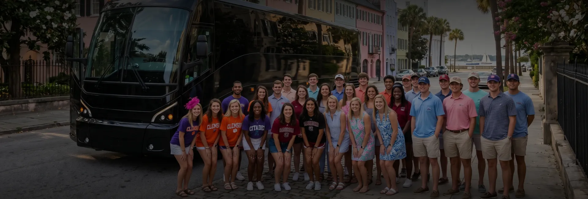 South Carolina Airport Charter Bus Rental Service