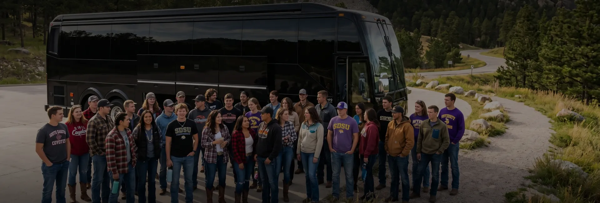 South Dakota Airport Charter Bus Rental Service