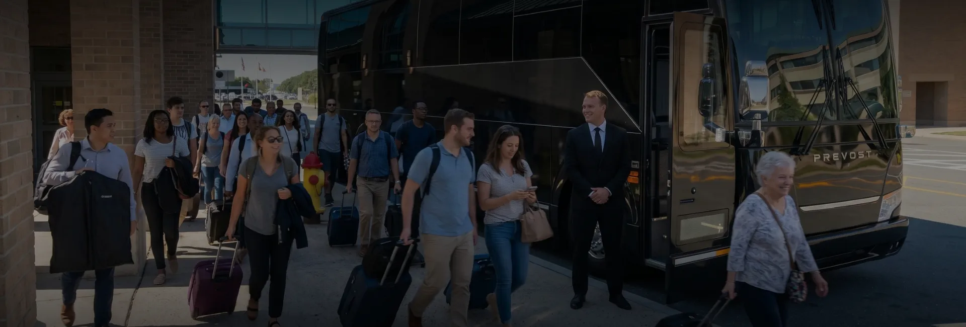 Westchester County (HPN) Airport Charter Bus Rental Service 