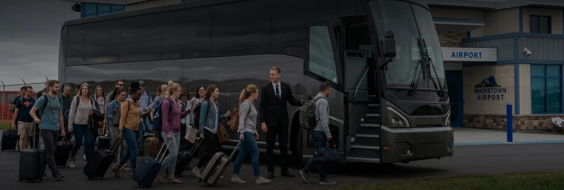 Watertown (ART) Airport Charter Bus Rental Service 